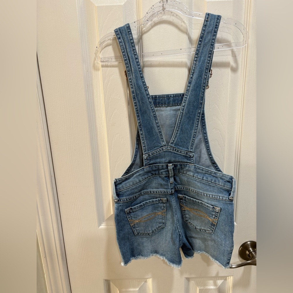 Abercrombie Kids Denim Overalls with Copper Accents - Picture 2 of 4
